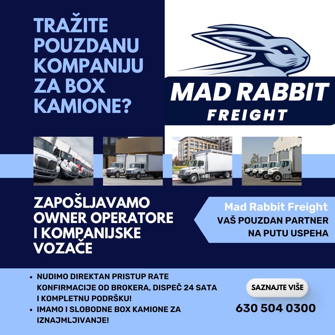 Stabilnost i podrška na putu – Mad Rabbit Freight - Balkan Truckers US