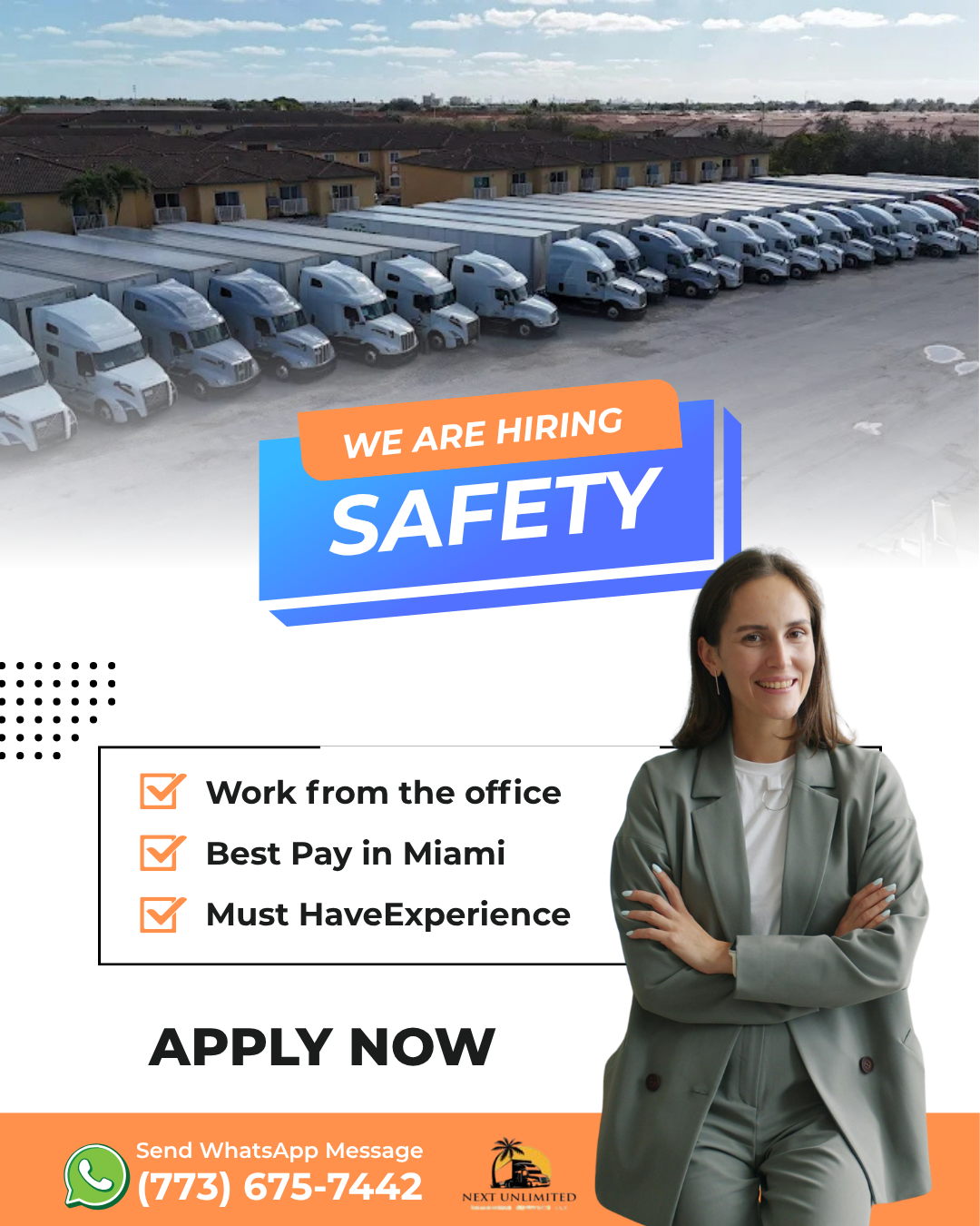 Next Unlimited is hiring Safety with an experience - Balkan Truckers US