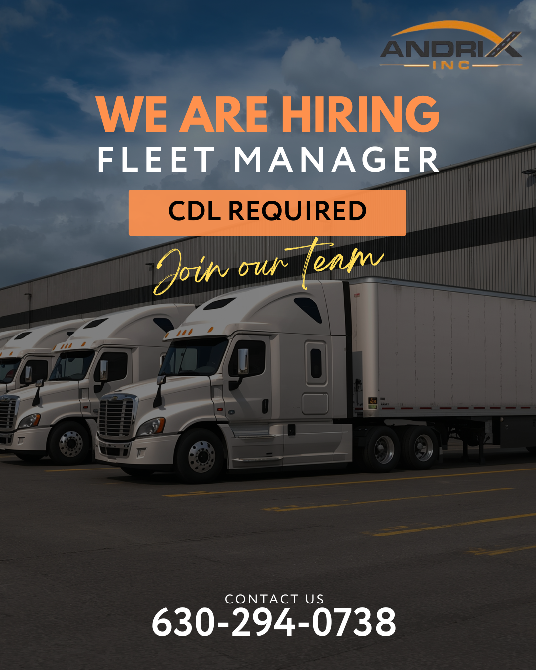 Now Hiring Fleet Manager – Andrix Inc - Balkan Truckers US