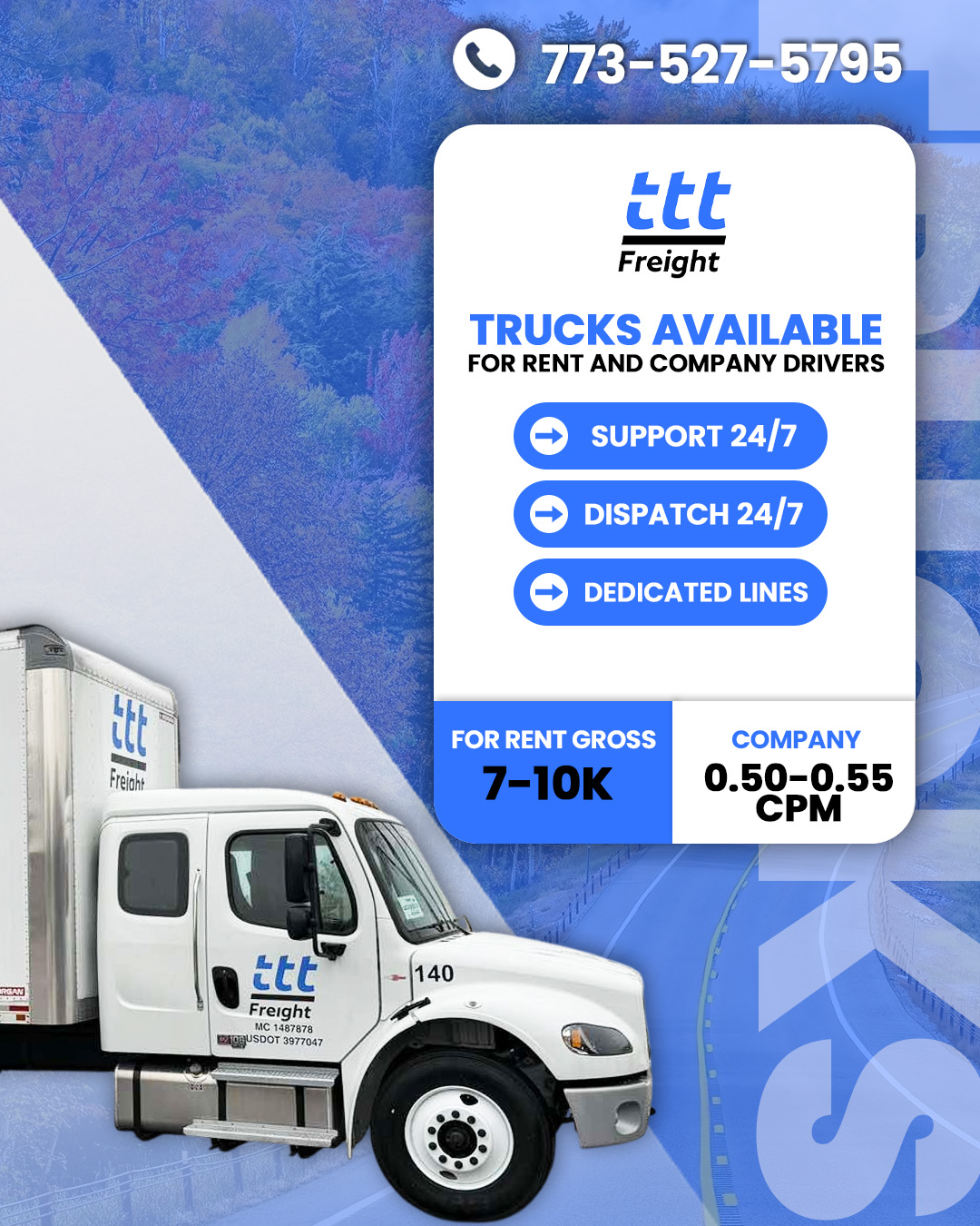 TTT Freight – Trucks for Rent and Company Drivers - Balkan Truckers US