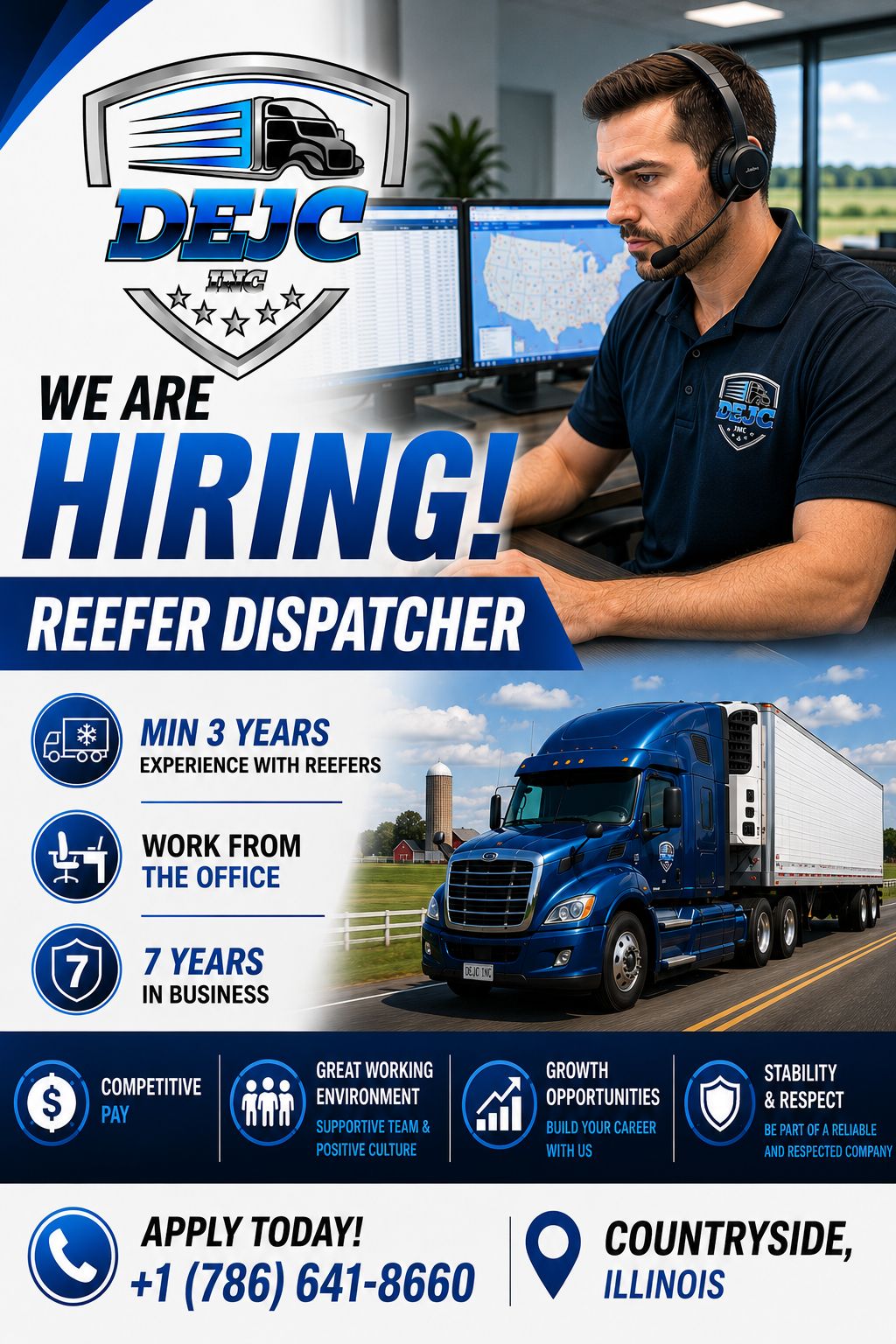  Established Trucking Company in Countryside, Illinois Hiring Reefer Dispatcher - Balkan Truckers US