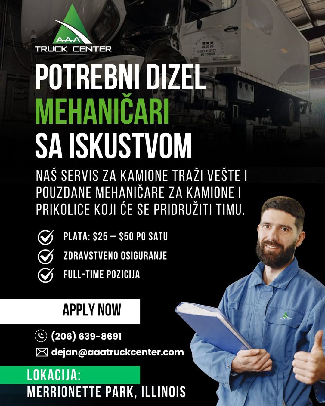 Pridruži se AAA Truck Center timu – Stabilan posao i odlična zarada - Balkan Truckers US