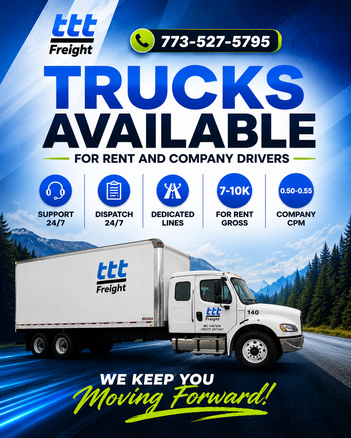 TTT Freight Has Trucks Available for Rent and Company Drivers - Balkan Truckers US