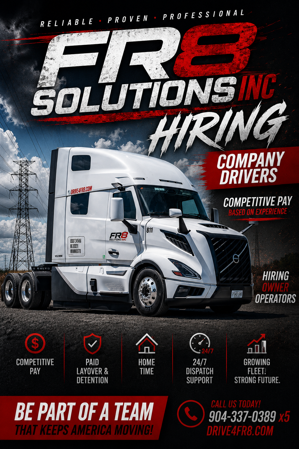 DRIVE YOUR CAREER FORWARD WITH FR8 SOLUTIONS INC - Balkan Truckers US
