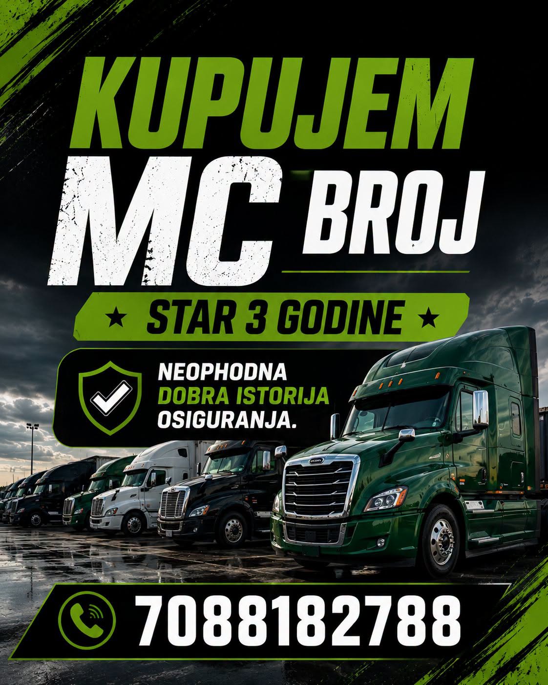 Ukoliko posedujete aktivan MC broj koji želite da prodate mi smo tu! - Balkan Truckers US