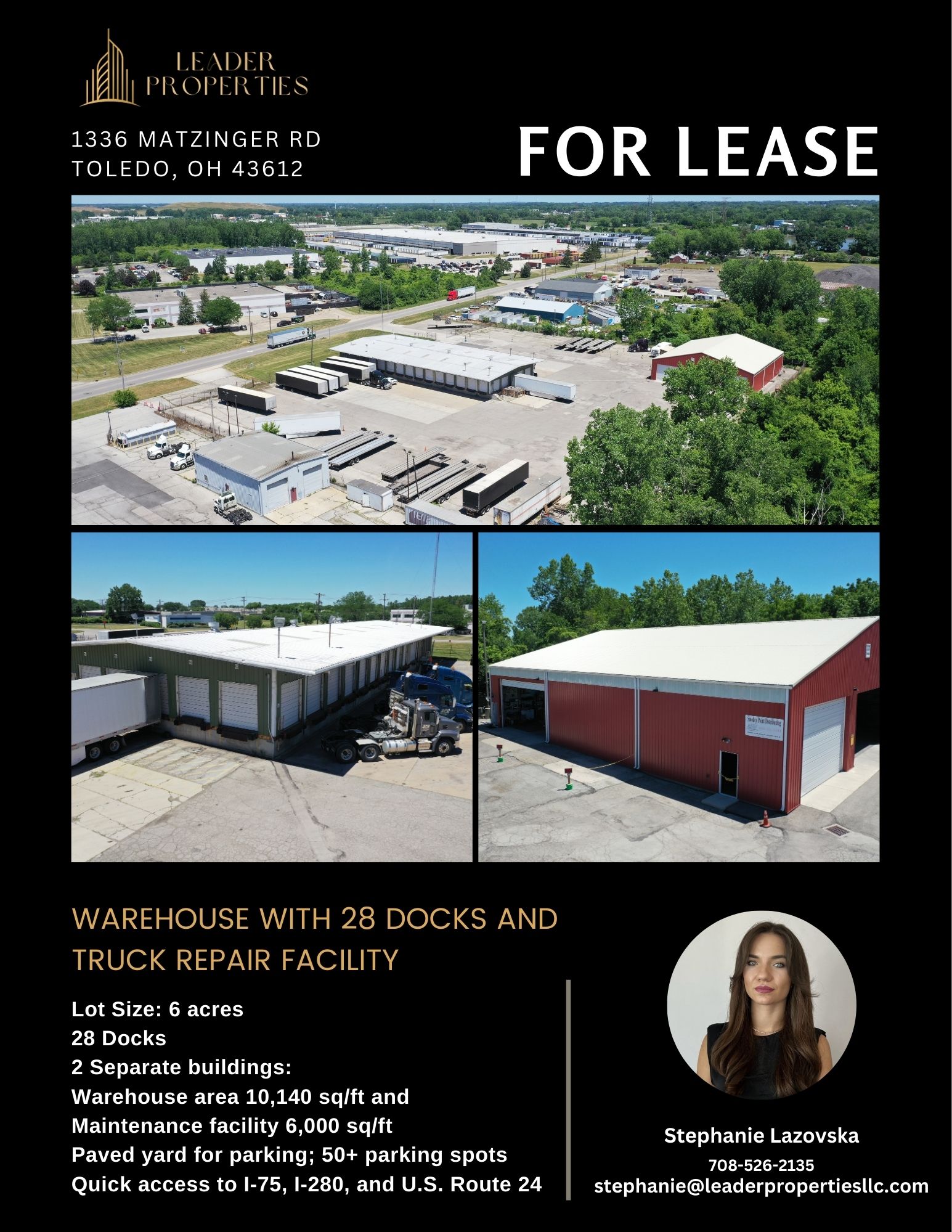 For Lease: Warehouse with 28 docks and truck repair facility – Toledo, OH - Balkan Truckers US