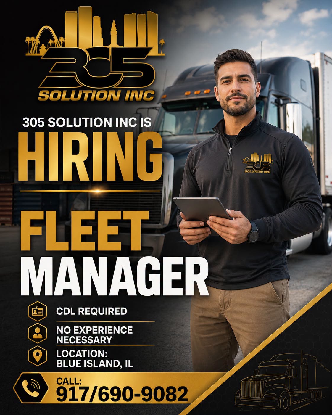 305 Solution Inc. is Hiring a Fleet Manager in Blue Island, IL - Balkan Truckers US