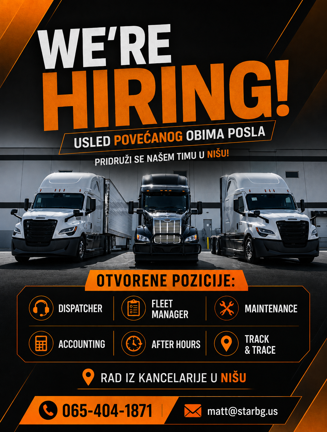 Star BG zapošljava u Nišu – otvoreno 6 pozicija - Balkan Truckers US