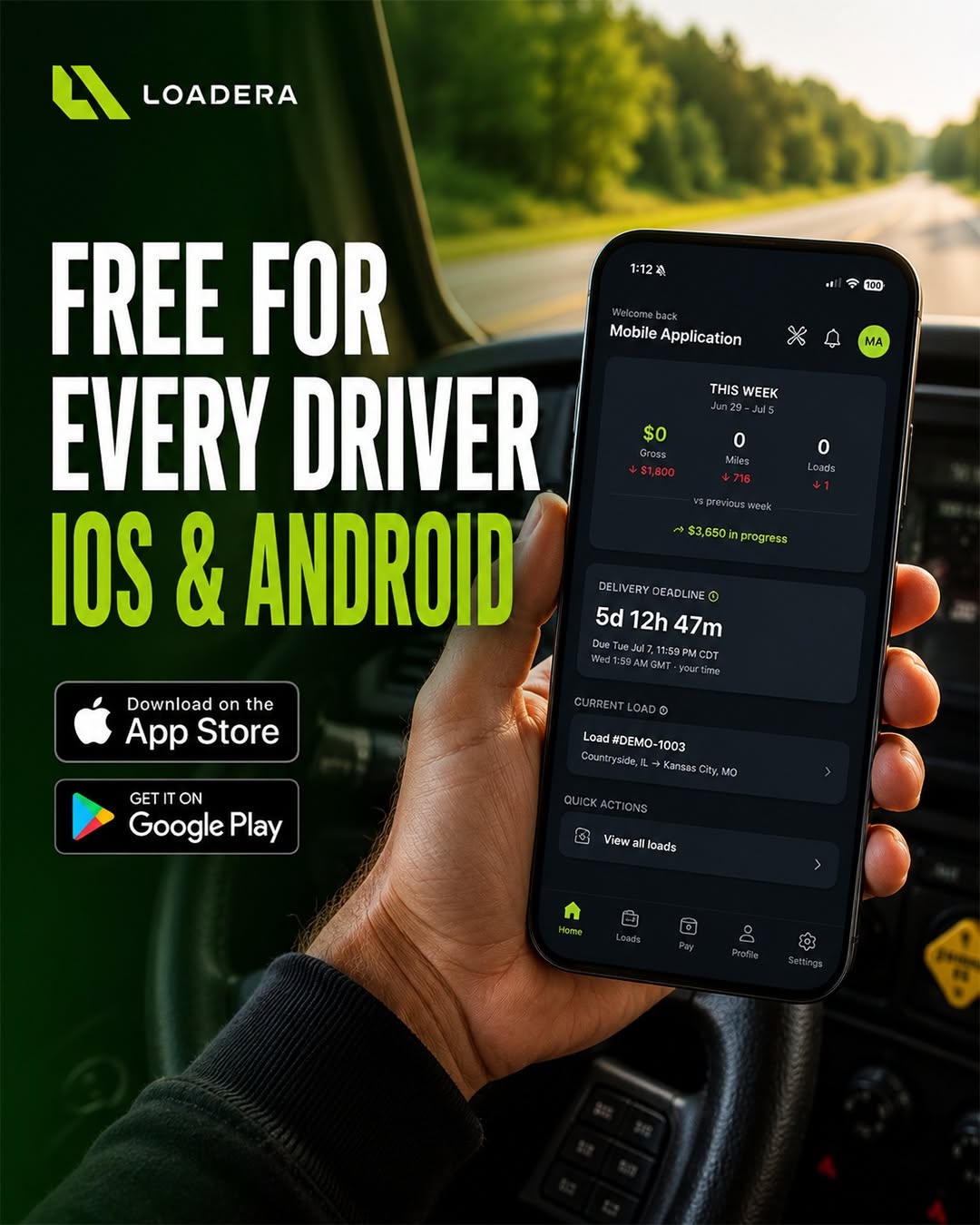 The Loadera Driver App Is Now Live - Balkan Truckers US