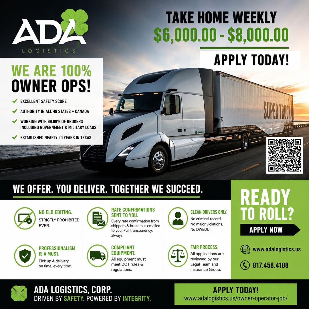 Owner Operators: Drive With a Company That Values Transparency - Balkan Truckers US